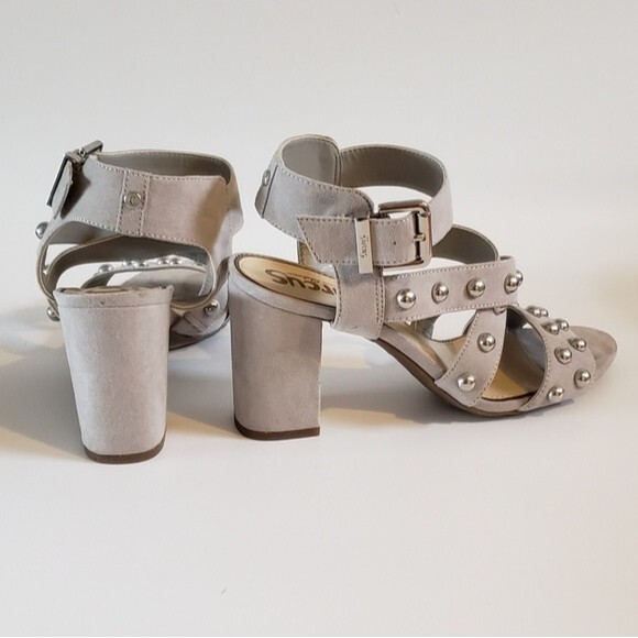 Sam Edelman Circus Ophelia Gray Studded Heels Size 7.5 - Picture 2 of 10
